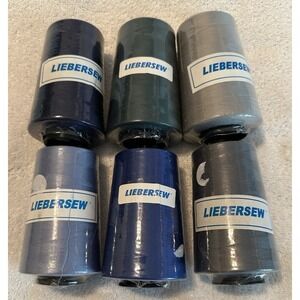 Lot of 6 Spools of Thread 6,000 yards each Liebersew Sealed